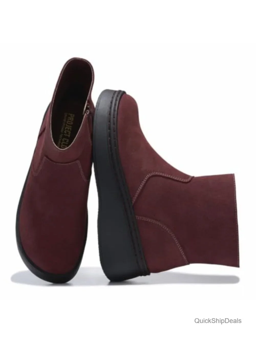 Genuine Leather Platform Ankle Boots Women's Combat Boots
